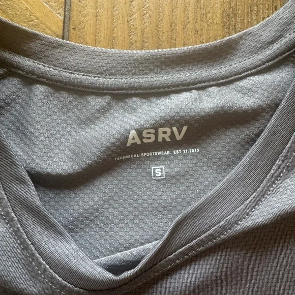 ASRV SILVER LITE TAUPE LONG SLEEVE SHIRT S - Picture 3 of 5